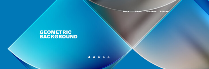 Circle triangle geometric web site page template. Vector Illustration For Wallpaper, Banner, Background, Card, Book Illustration, landing page