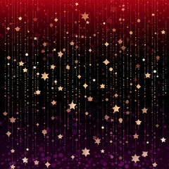 a close up of a red and purple background with stars