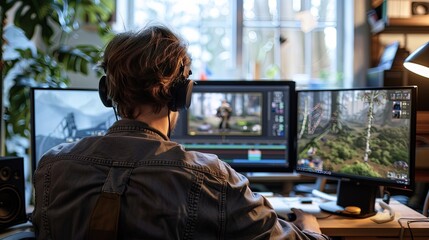 Video Game Developer Behind the Scenes