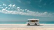© GOLVR - Minimalist Seaside Delight Modern Ice Cream Truck Design