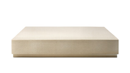 textured ceramic podium – square: a square ceramic podium with a textured surface, adding visual int