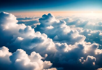 Colorful clouds at dusk