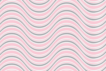 Wall Mural -  simple abstract meadow lite pink grey ash color smooth zig zag line pattern abstract background with a pink and white striped pattern