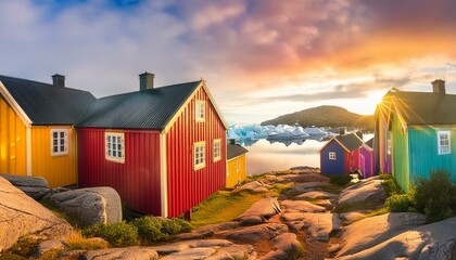 Though the colors diversified over time, Ilulissat stands out with its rainbow-hued architecture against the Arctic backdrop