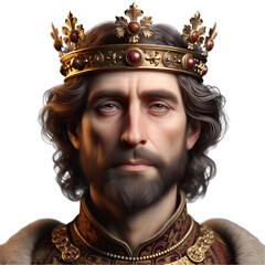 Wall Mural - Realistic portrait of richard I.