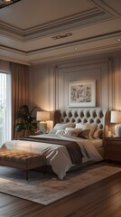 Wall Mural - Bedroom interior design