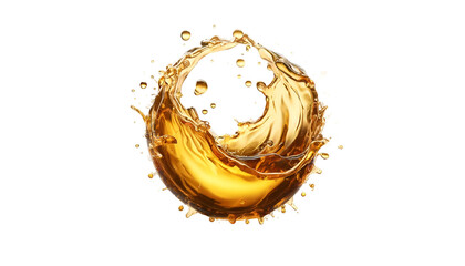 Sticker - Illustration of a oil splash , isolated on transparent background , PNG file.