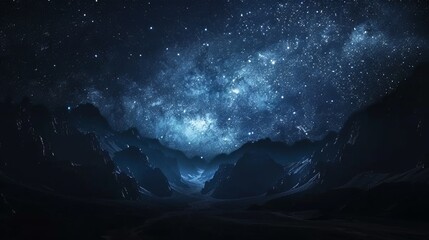 Wall Mural - the milky way over the swiss alps