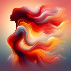 Canvas Print - abstract fire background vector