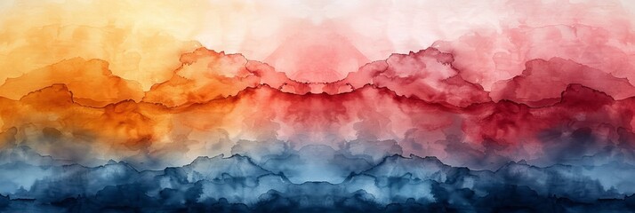 Wall Mural - Vibrant Watercolor Backgrounds for Posters and Flyers Generative AI