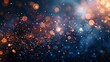 © growth.ai - Celebrate New Year with a panoramic banner showing sparklers, bokeh lights, and dark blue night sky, plenty of room for text