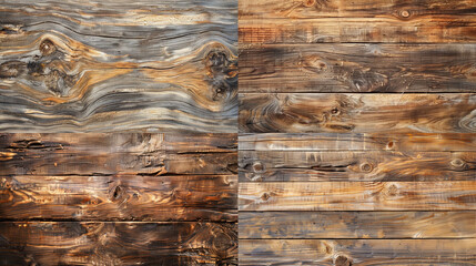 Wall Mural - old wood background