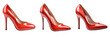© grapiephoto - red high heel shoes isolated on transparent background