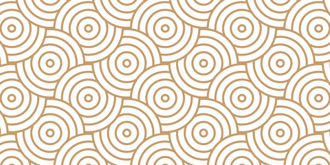 overlapping pattern minimal diamond geometric waves spiral and abstract circle wave line. brown colo