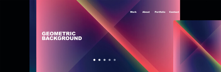 Triangle minimal web site page background design. Vector Illustration For Wallpaper, Banner, Background, Card, Book Illustration, landing page