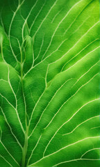 Wall Mural - abstract background nature view of green leaf with copy space using as background natural green plan