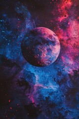 Wall Mural - a mesmerizing view of planets and stars in space. perfect for sci-fi and educational projects