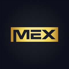 Sticker - MEX logo. M E X design. White MEX letter. MEX, M E X letter logo design. M E X letter logo design in FIVE, FOUR, THREE, style. letter logo set in one artboard. M E X letter logo vector design.