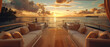 © Starkreal - Luxury yacht lifestyle in Miami, capturing billionaires in a freezemotion moment on a sunny day, shot in ultradetailed