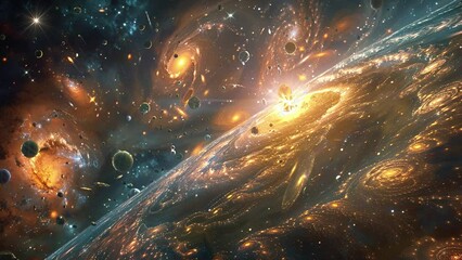 Wall Mural - a galaxy in the space. colorful cosmic nebula. galaxy space background. spiral galaxy. galaxies star