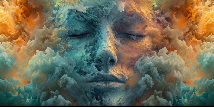 Surreal art: Faces seamlessly merge with swirling smoke, creating mesmerizing illusions and captivating imagery. 🎨🌀 #SurrealBeauty