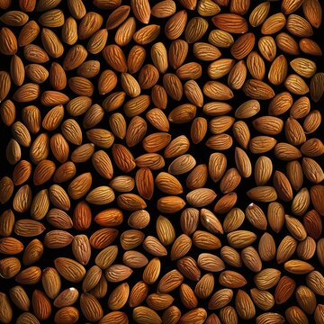 almonds in a full background