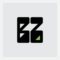 Wall Mural - B and Z logo. BZ -  initials, monogram or logotype. Design element or icon.