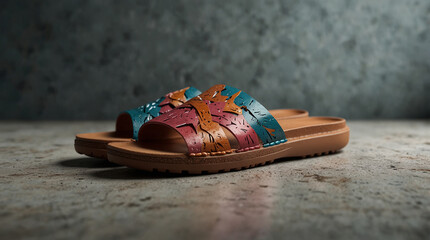 Wall Mural - slide sandals with new look 