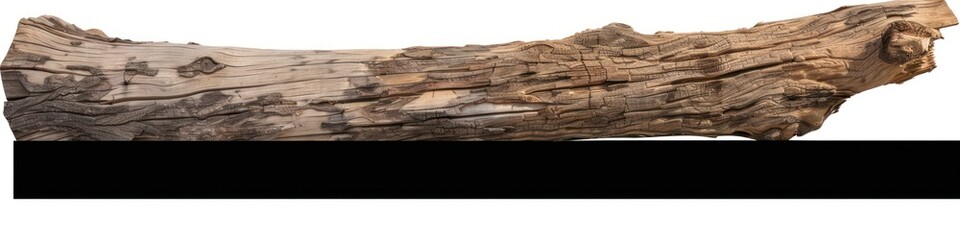 Wall Mural - wooden log isolated on a white background 
