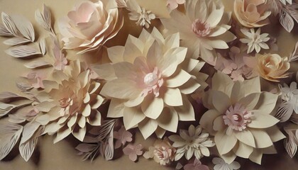 Wall Mural - Background and flower pink, nature, plant, dahlia, bloom, blossom, chrysanthemum, garden, flora