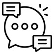© Vectorslab - Modern design icon of chatting
