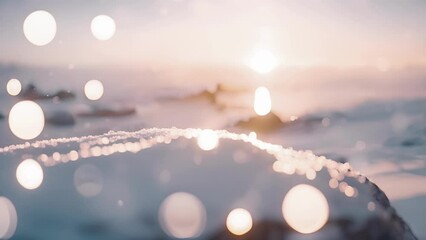 Wall Mural - These aweinspiring clouds create an enchanting backdrop for the winter polar landscape.