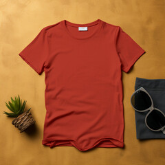 Wall Mural - red t shirt