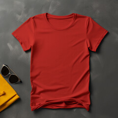 Wall Mural - red t shirt