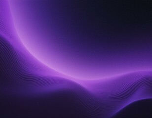 Wall Mural - Glowing purple black grainy gradient background