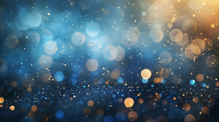 Gold glitter light bokeh grunge color abstract background.