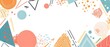 © Rudsaphon - Colorful Geometric Shapes and Patterns Forming a Minimalist Modern Abstract Design Background for Branding Packaging or Flyer Elements