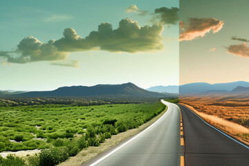 Wall Mural - road in the mountains