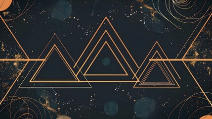 Geometric Abstract Doodle Design with Grungy Textures and Minimal Shapes for Modern Branding and Digital Layout Elements