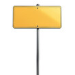 © Yeti Studio - Yellow street sign, cut out