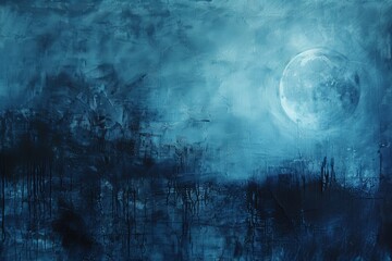Wall Mural - Blue textured background with dark grunge and texture 
