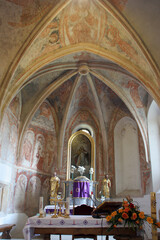 Wall Mural - High altar of Saint Valentine in the church of St. Brice of Tours in Kalnik, Croatia