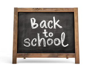 Back to school blackboard isolated on transparent background