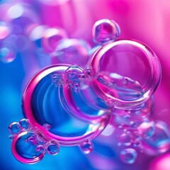 Wall Mural - A abstract  background with bubbles. AI generated 