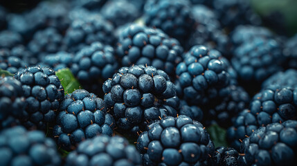 Wall Mural - blackberries on a tree