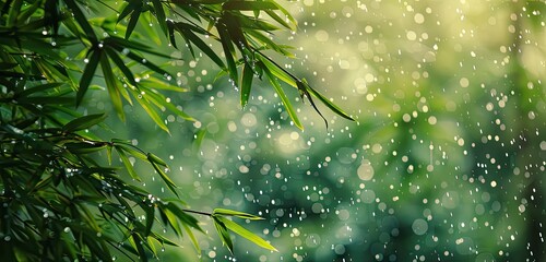 Canvas Print - rain drops 