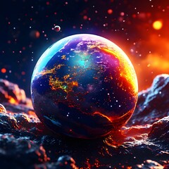 Wall Mural - galaxy ball