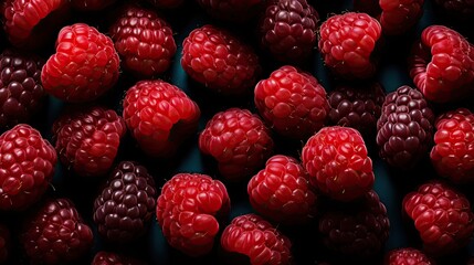 Sticker - Raspberries flat UHD Wallpaper