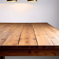 empty wooden table