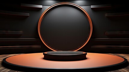 Sticker - round podium UHD Wallpaper